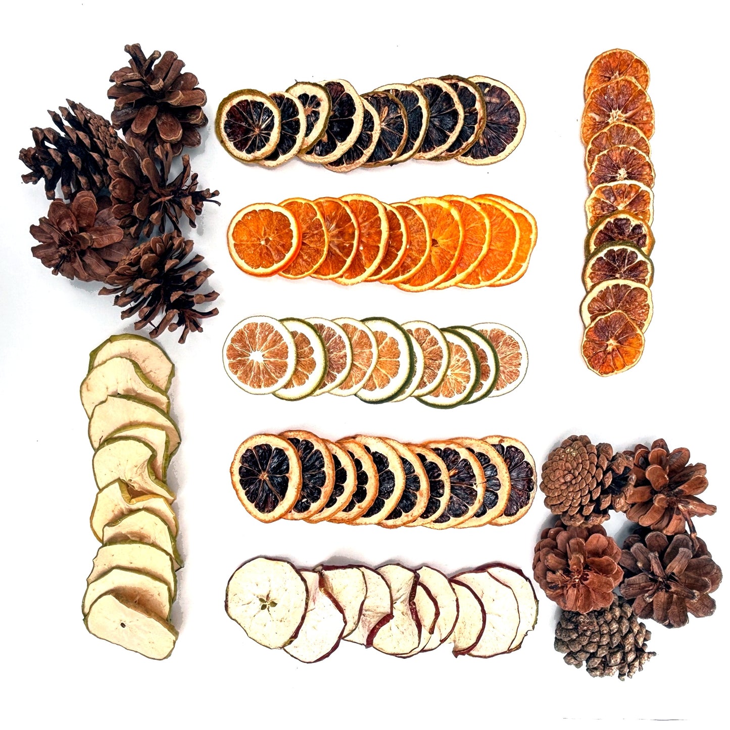 Dried Fruit Slices & Pine Cones – Orange, Lemon, Apple, Green Orange & Mandarin | Christmas Crafts, Wreaths & Potpourri