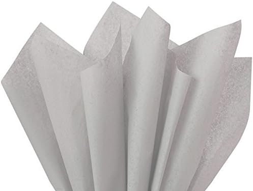 Tissue Paper Grey 5 or 10 Pack Luxury Thick 18GSM Sheets Eco Friendly Full Size 75cm x 50cm 5 or 10 Sheets Folded
