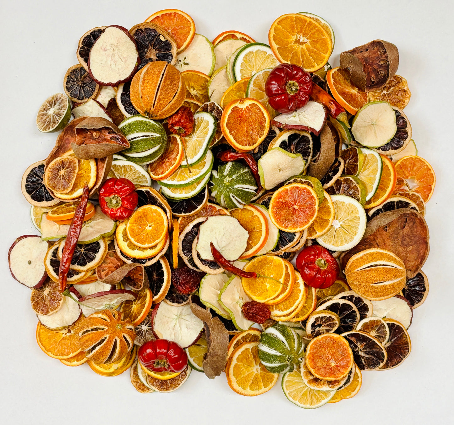 375g Luxury Dried Fruit Mix – Premium Citrus & Botanical Craft Blend | Oranges, Apples, Mini Pumpkins, Grapefruit, Bael, Limes & More | ITS ALL ECO