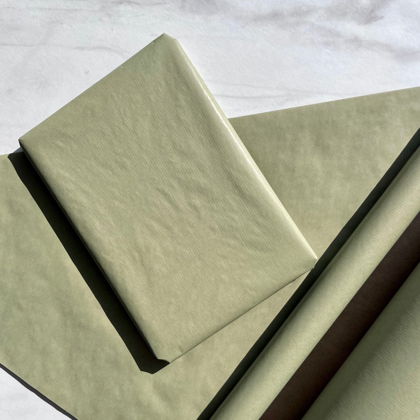 40 Metre Sage Green Kraft Roll.