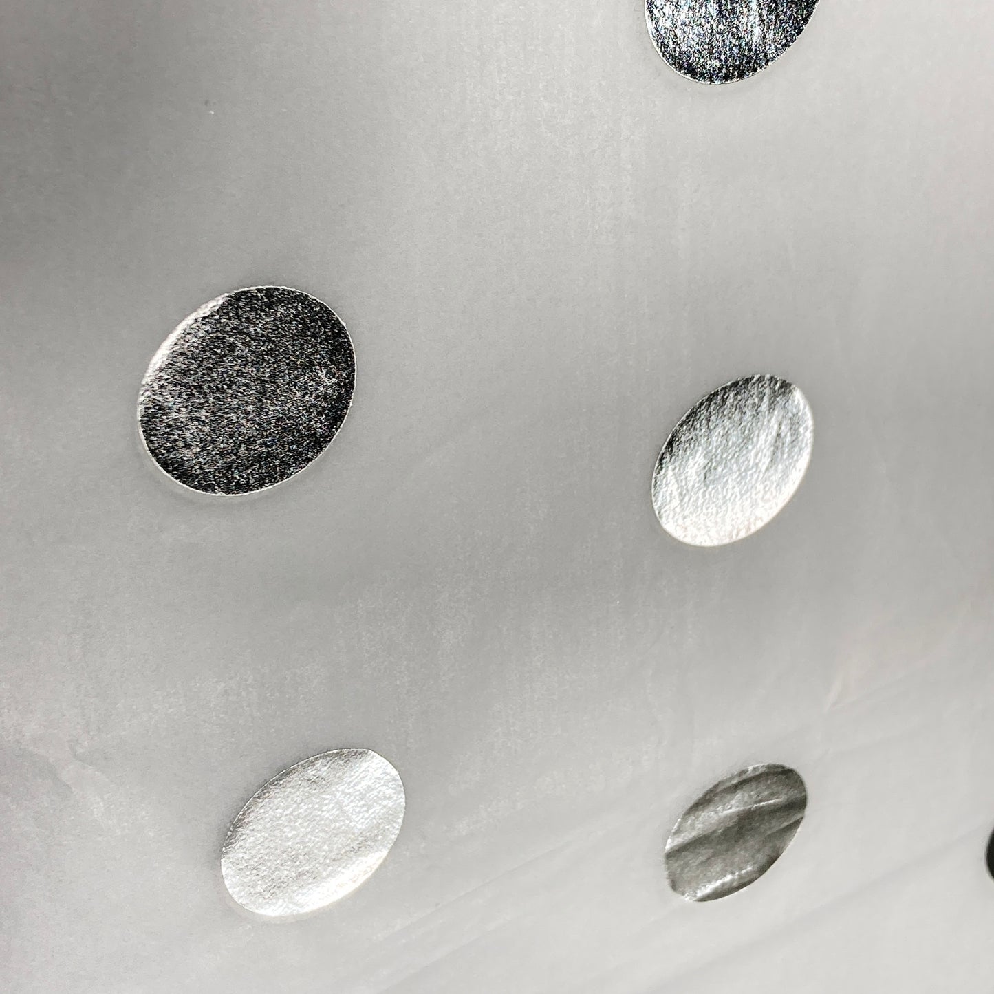 Tissue Paper Silver Foil Polka Dot Luxury Thick 18GSM Sheets Eco Friendly Full Size 75cm x 50cm 1-10 Sheets Folded