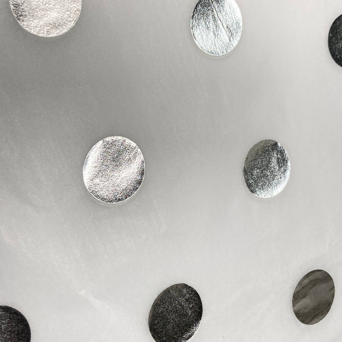 Tissue Paper Silver Foil Polka Dot Luxury Thick 18GSM Sheets Eco Friendly Full Size 75cm x 50cm 1-10 Sheets Folded