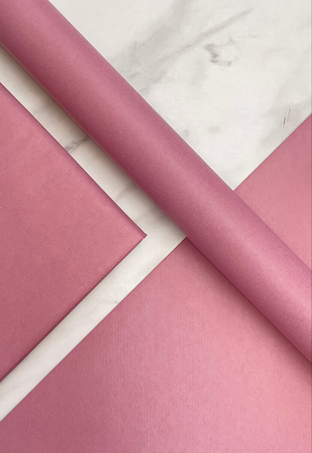 Pink kraft wrapping paper