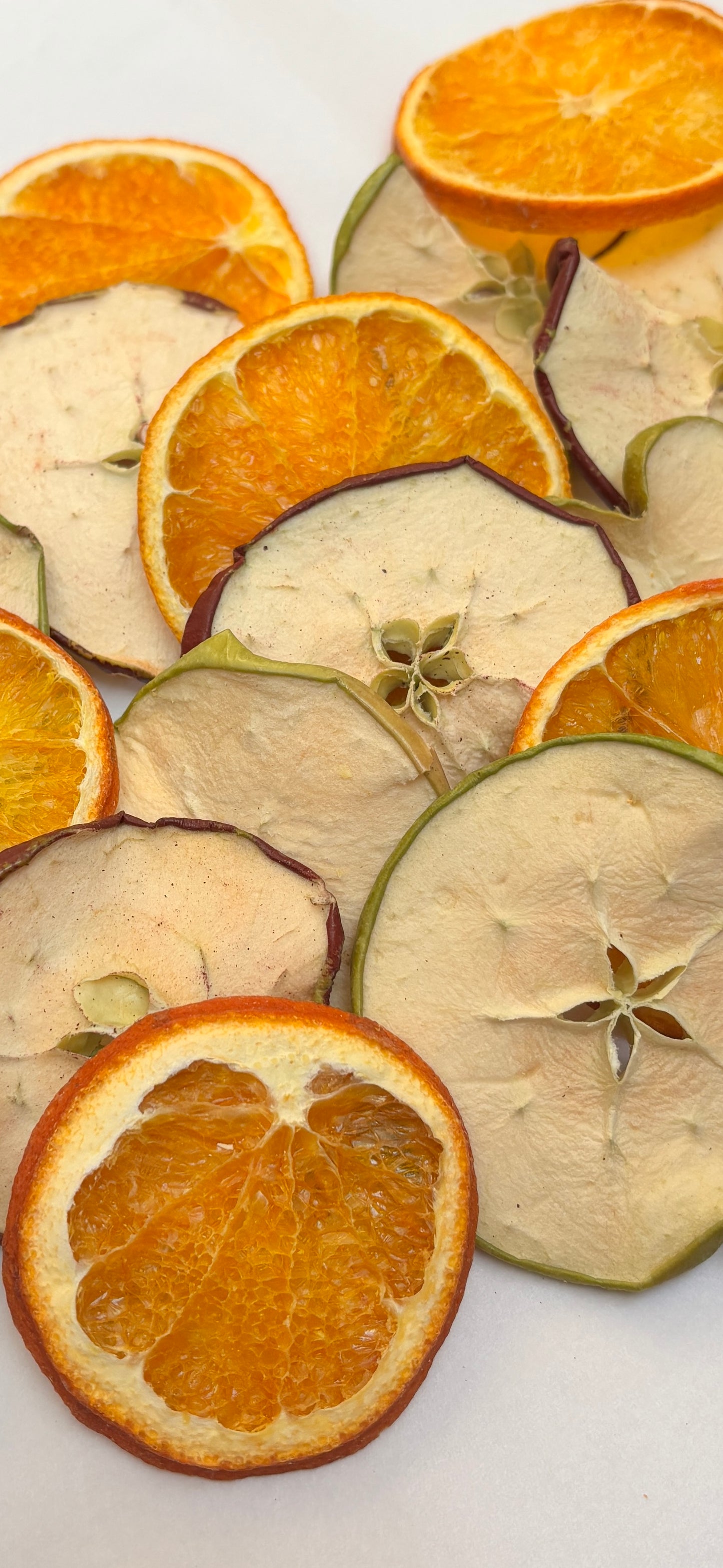 Apple & Orange Slices Mix Premium Dried Fruit Slices Decorative 50g - 1KG