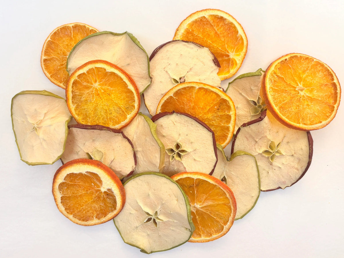 Apple & Orange Slices Mix Premium Dried Fruit Slices Decorative 5 - 50 Each