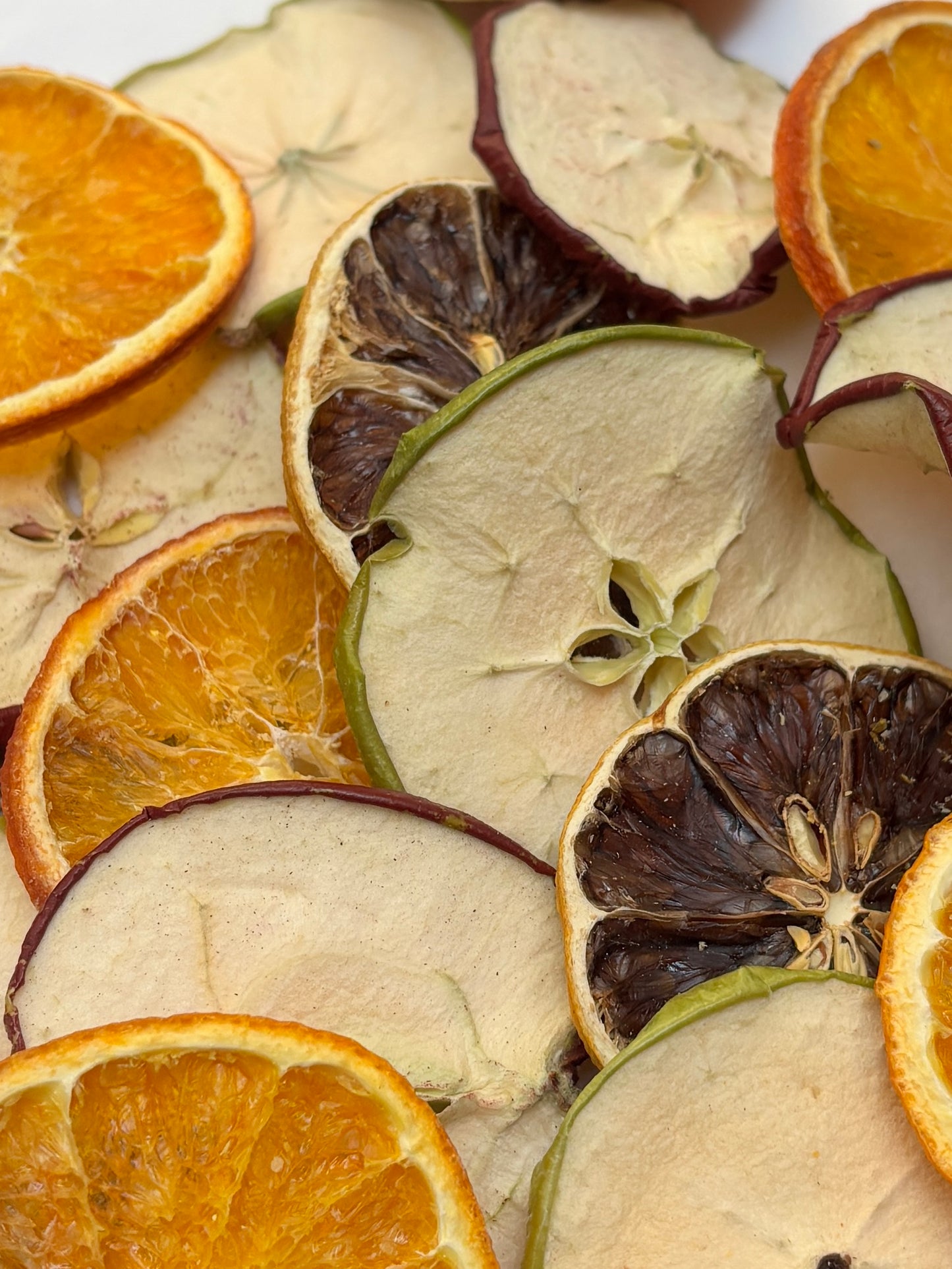 Apple, Orange & Lemon Slices Mix Premium Dried Fruit Slices Decorative 50g - 1KG