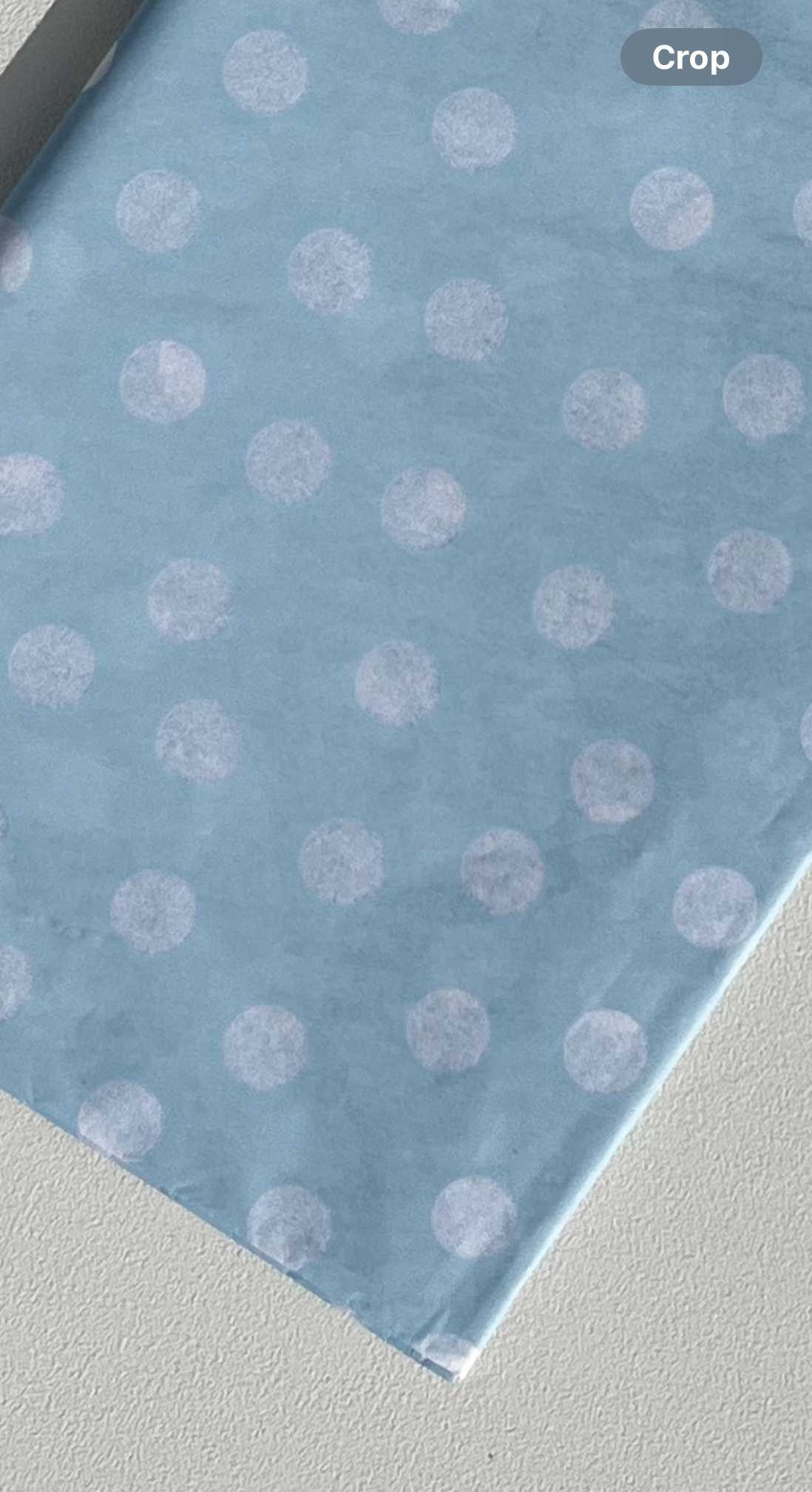 Tissue Paper Baby Blue White Polka Dot 3 x Sheets-Perfect for Birthdays-Fathers Day-Easter-New Born, Gift Wrap-Luxury Tissue Paper Sheets.