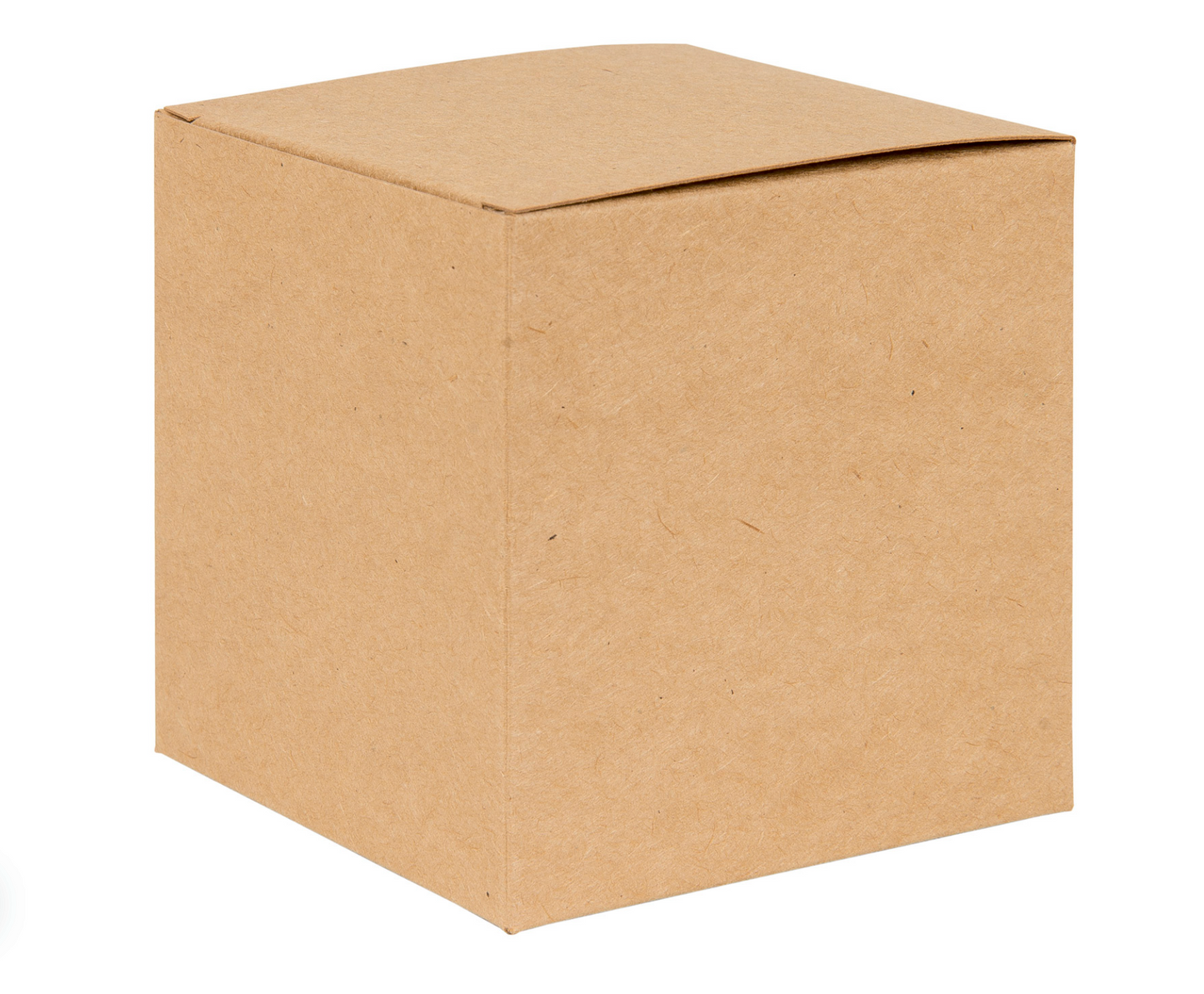 Natural Kraft Flat Pack Gift Candle Boxes 10x10x10 cm, Advent Calendar, Recycled and recyclable.