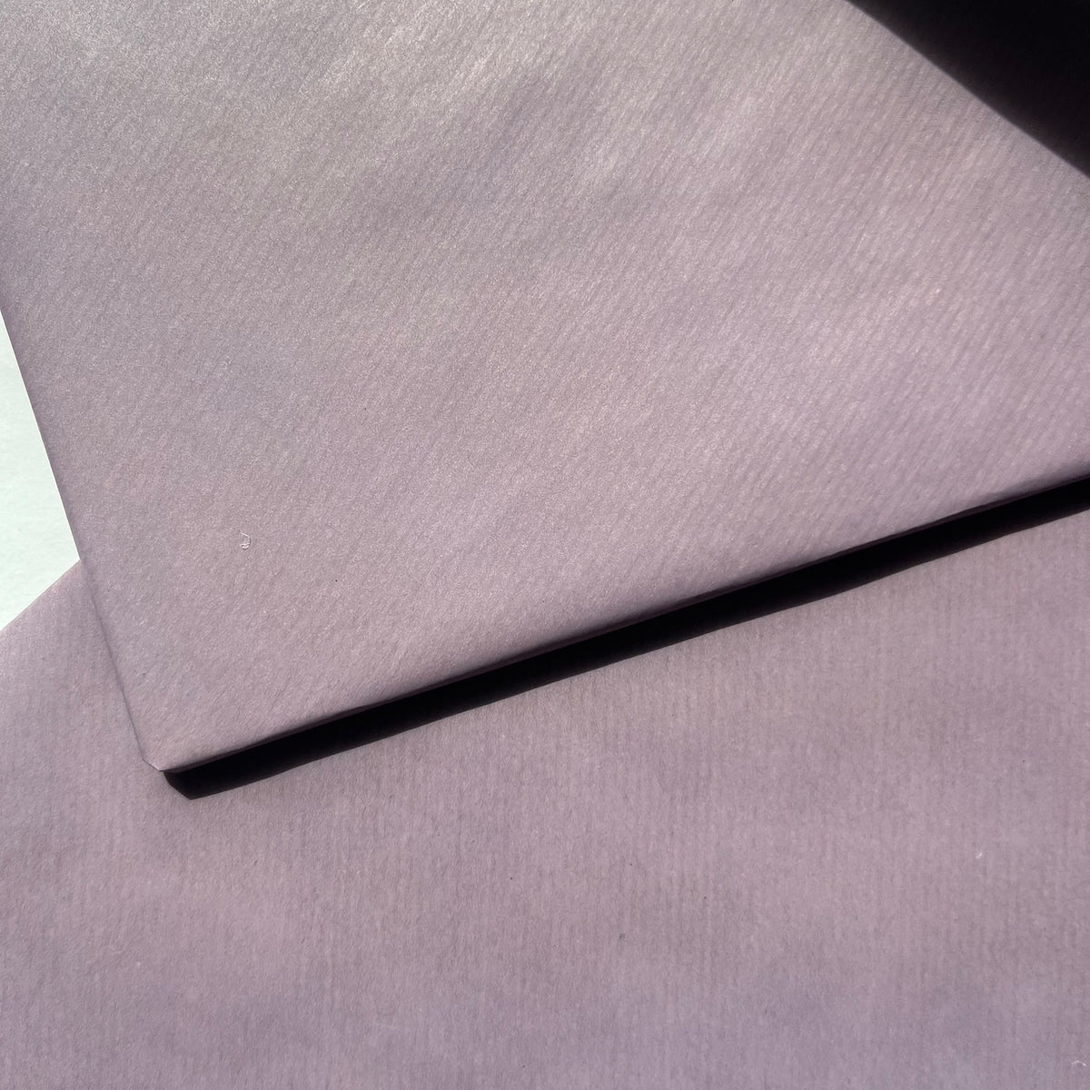 Wrapping Paper Purple Lilac Lined 50CM Wide Eco Friendly, 100% Recycled Kraft | Recyclable, Sustainable, Plastic Free Gift Wrap