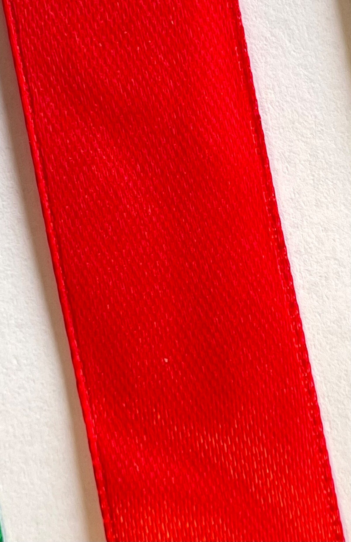 Baby Pink, Baby Blue, Black, Red or Green Satin Ribbon 1, 3, 5 or 15 Metres Long 2cm Wide. Both Red & Green