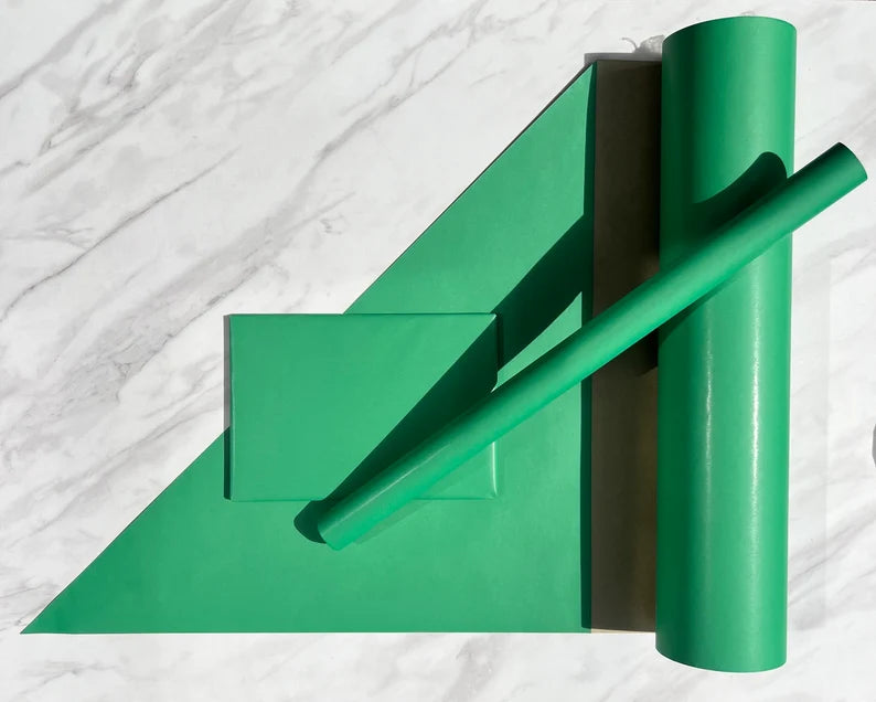 Wrapping Paper Viva Green 50CM Wide Eco Friendly, 100% Recycled Kraft | Recyclable, Sustainable, Plastic Free Gift Wrap