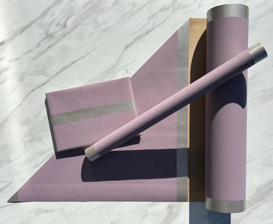 Wrapping Paper Pastel Purple 50CM Wide Eco Friendly, 100% Recycled Kraft | Recyclable, Sustainable, Plastic Free Gift Wrap