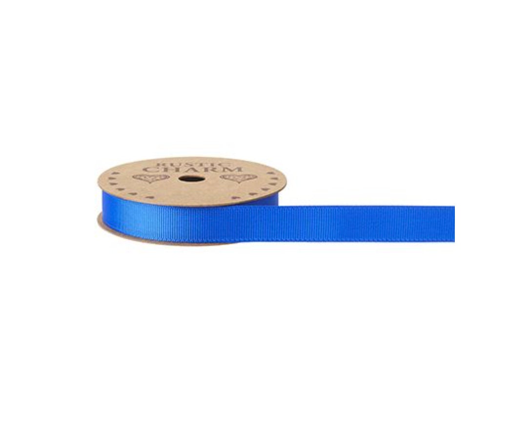 Viva La Vida Marino Blue Grosgrain Ribbon 15mm width, Matching Hat Boxes and Wrapping Paper, Birthday Bows Decoration