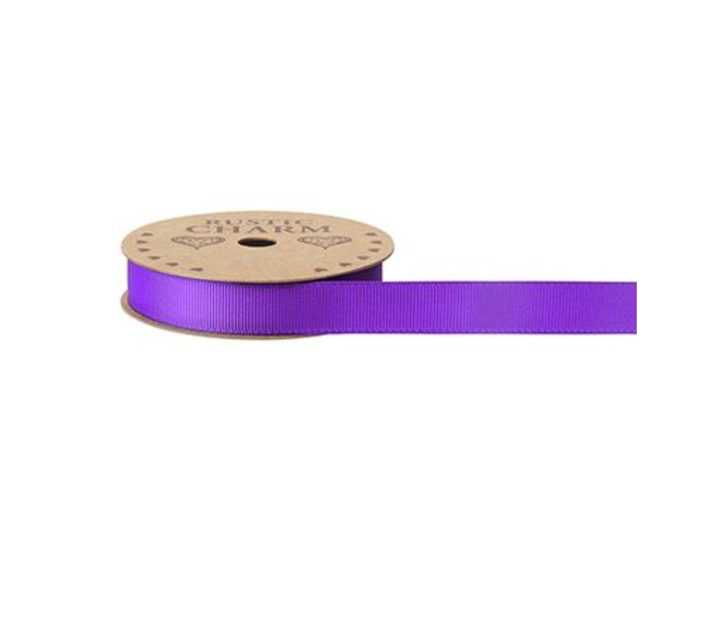 Meaningful Earth Purple Berry Grosgrain Ribbon 15mm width, Matching Hat Boxes and Wrapping Paper, Birthday Bows Decoration