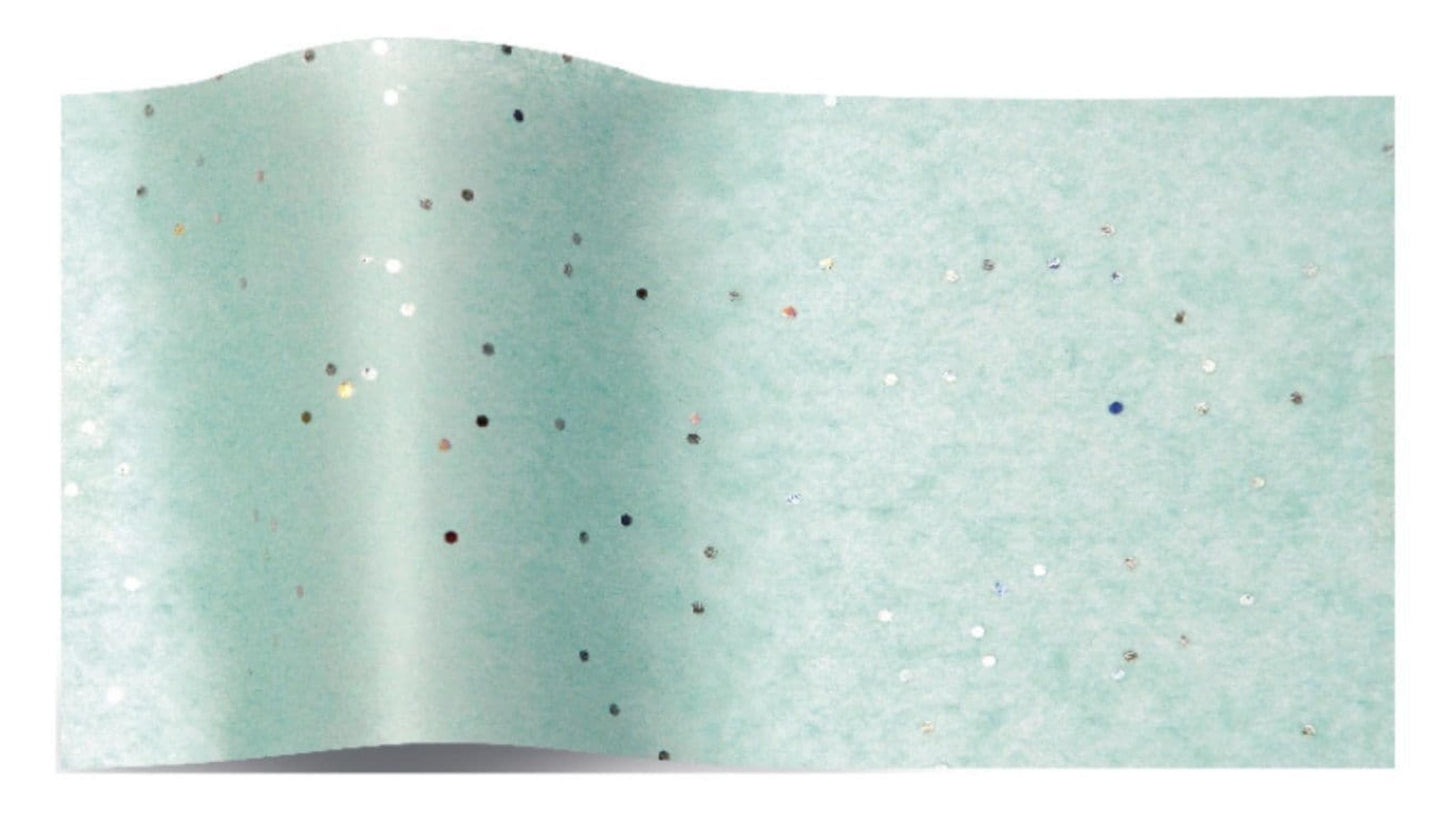Tissue Paper Blue Aqua Gemstone Aquamarine Print Eco Friendly, 100% Recycled & Recyclable, Luxury Printed Tissue Paper