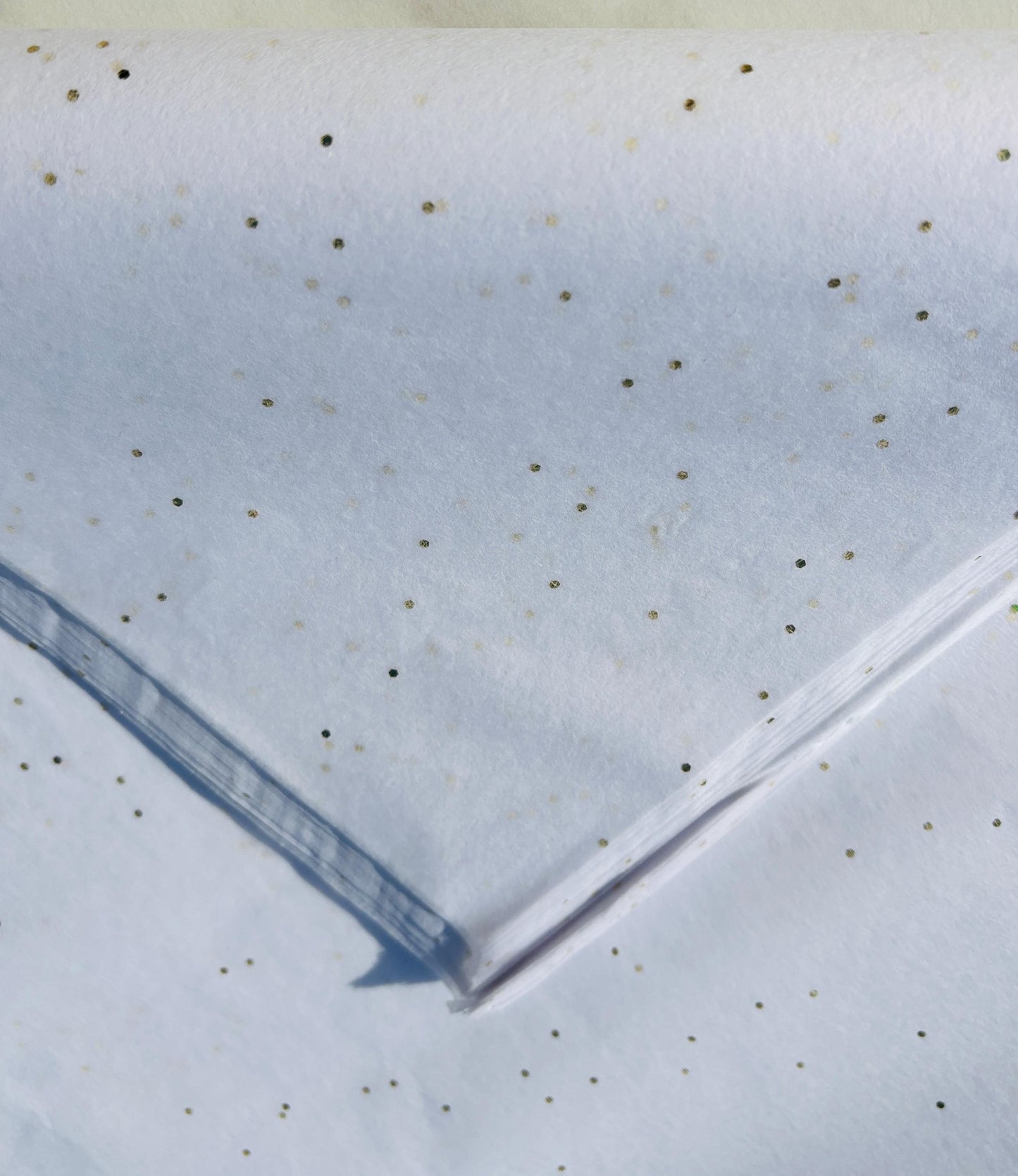Tissue Paper White Diamond Shiny Gemstones Print Eco Friendly, 100% Recycled & Recyclable, Luxury Printed Tissue Paper