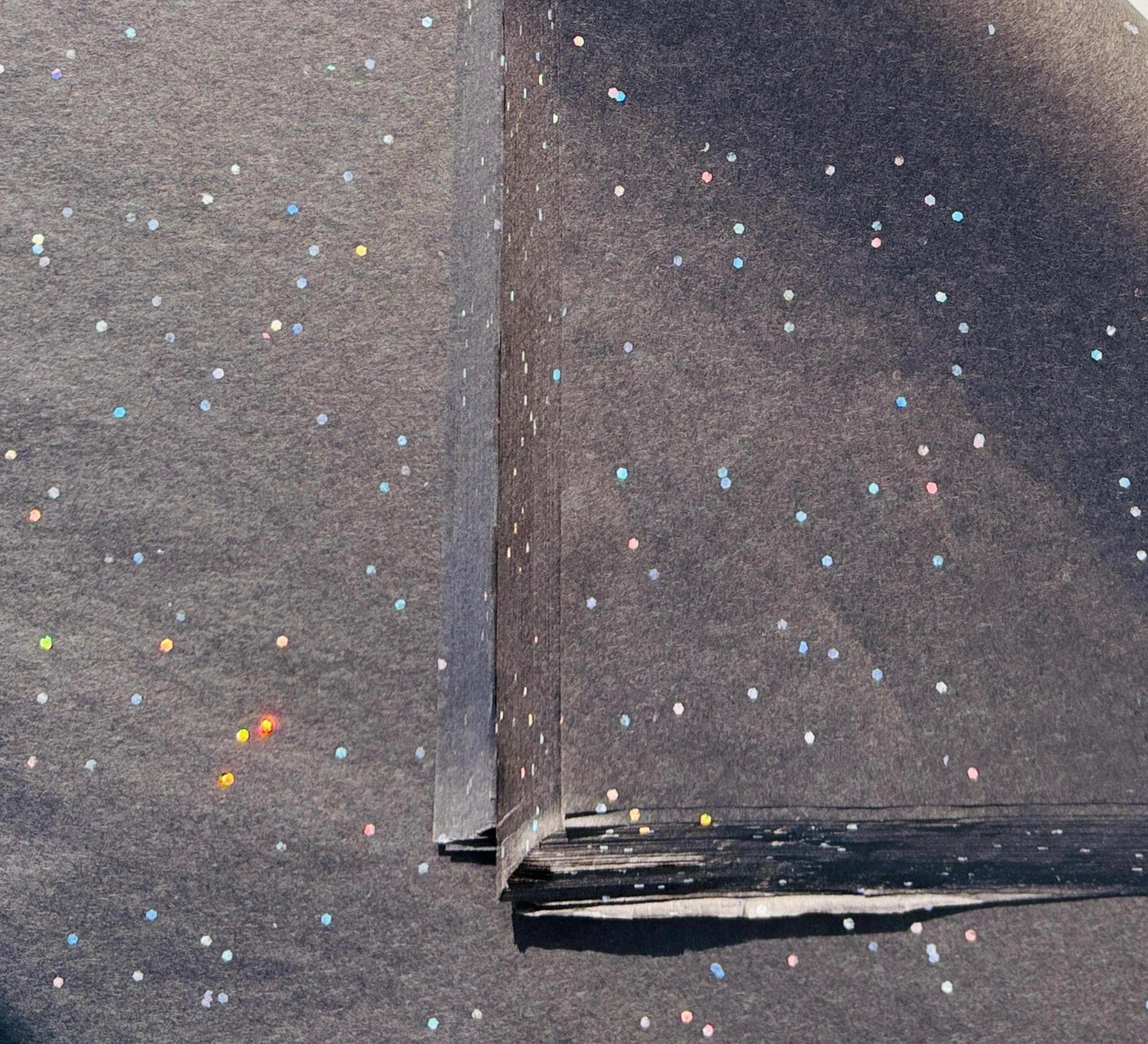 Tissue Paper Black Gemstone Shiny Print Eco Friendly, 100% Recycled & Recyclable, Luxury Printed Tissue Paper
