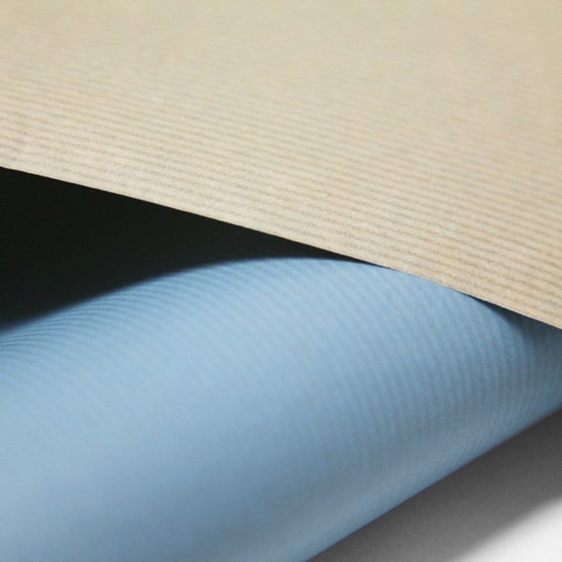 Wrapping Paper Baby Blue 50CM Wide Eco Friendly, 100% Recycled Kraft | Recyclable, Sustainable, Plastic Free Gift Wrap