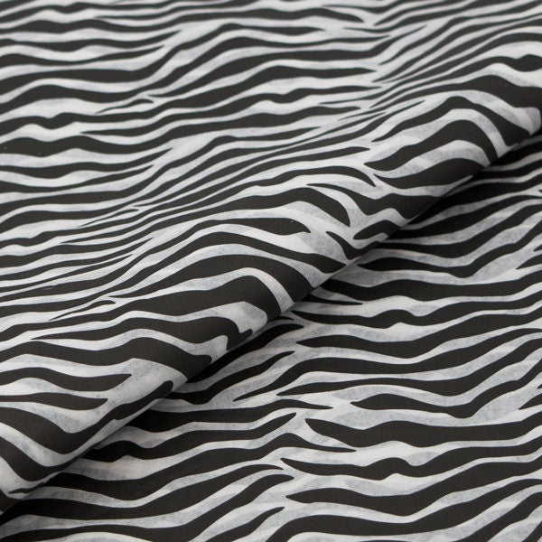 Tissue Paper Zebra Print Luxury Thick 18GSM Sheets Eco Friendly Full Size 75cm x 50cm 1-10 Sheets Folded