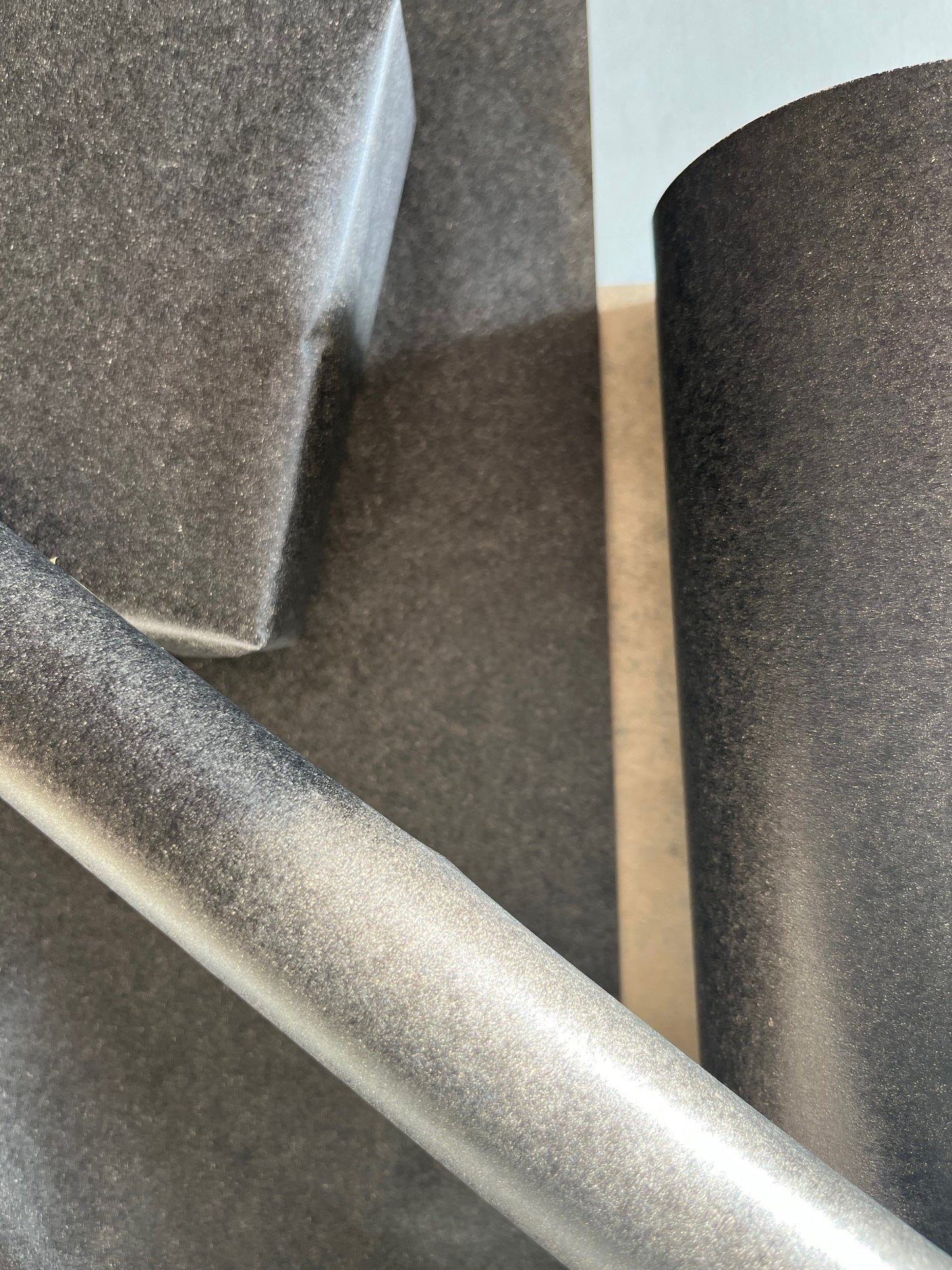 Wrapping Paper Matt Black Grey Graphite 50CM Wide Eco Friendly, 100% Recycled Kraft | Recyclable, Sustainable, Plastic Free Gift Wrap