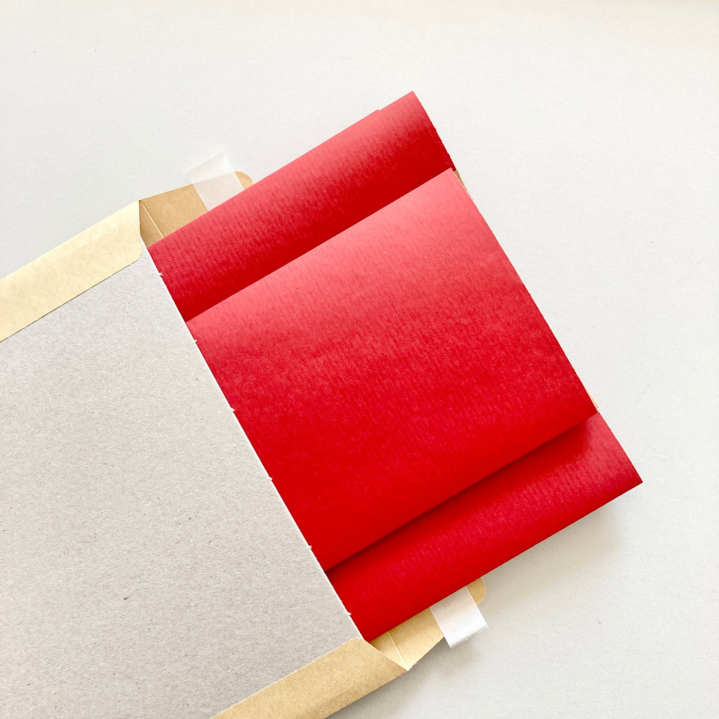 Wrapping Paper Red 50CM Wide Eco Friendly, 100% Recycled Kraft | Recyclable, Sustainable, Plastic Free Gift Wrap