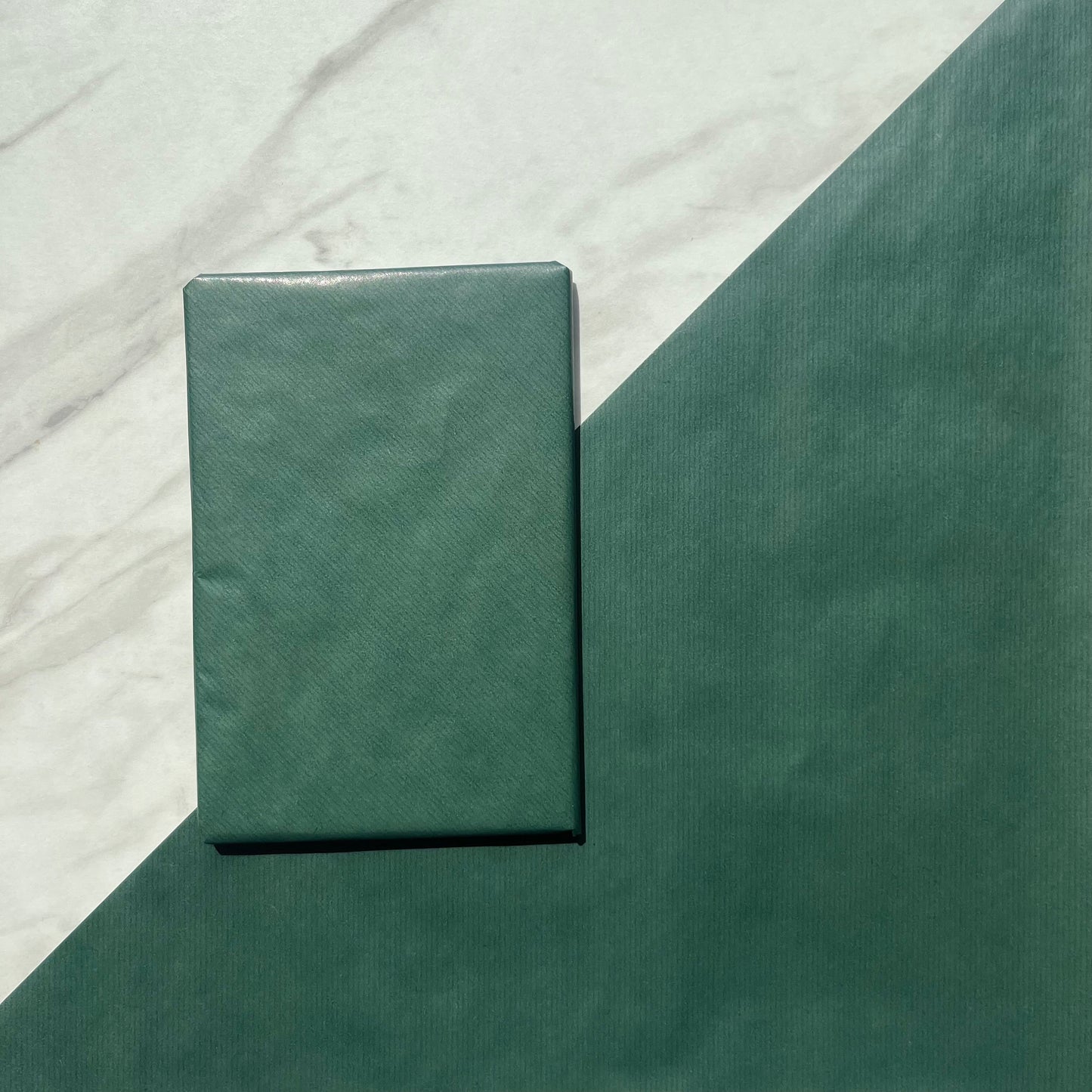 Wrapping Paper Green Lined 50CM Wide Eco Friendly, 100% Recycled Kraft | Recyclable, Sustainable, Plastic Free Gift Wrap