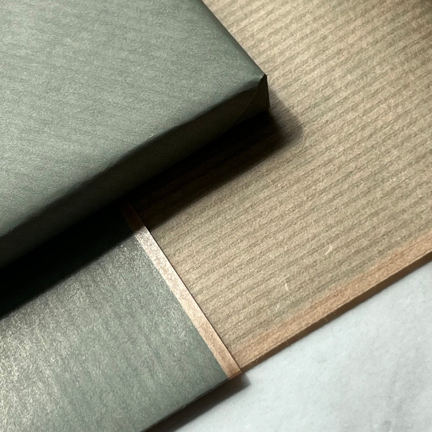 Wrapping Paper Grey Lined 50CM Wide Eco Friendly, 100% Recycled Kraft | Recyclable, Sustainable, Plastic Free Gift Wrap