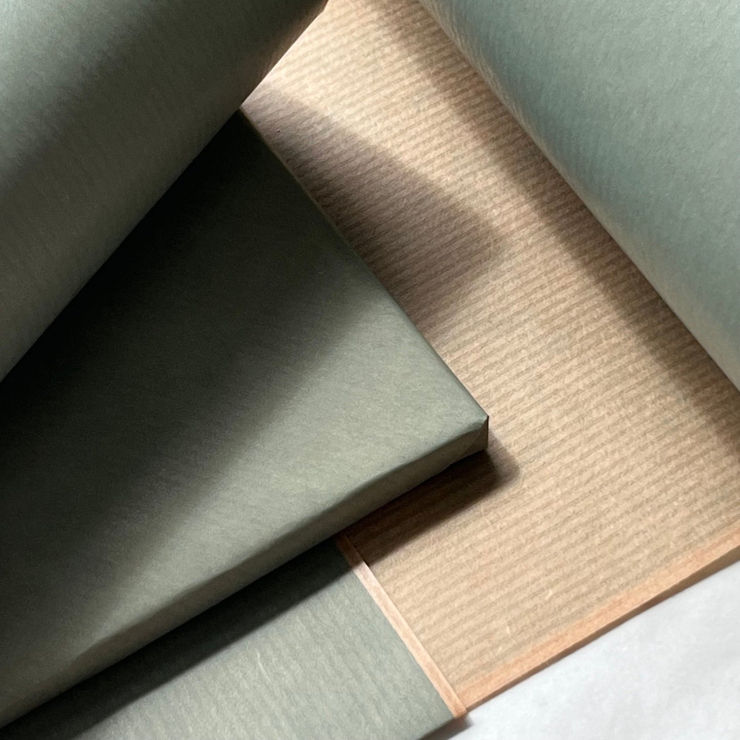 Wrapping Paper Grey Lined 50CM Wide Eco Friendly, 100% Recycled Kraft | Recyclable, Sustainable, Plastic Free Gift Wrap
