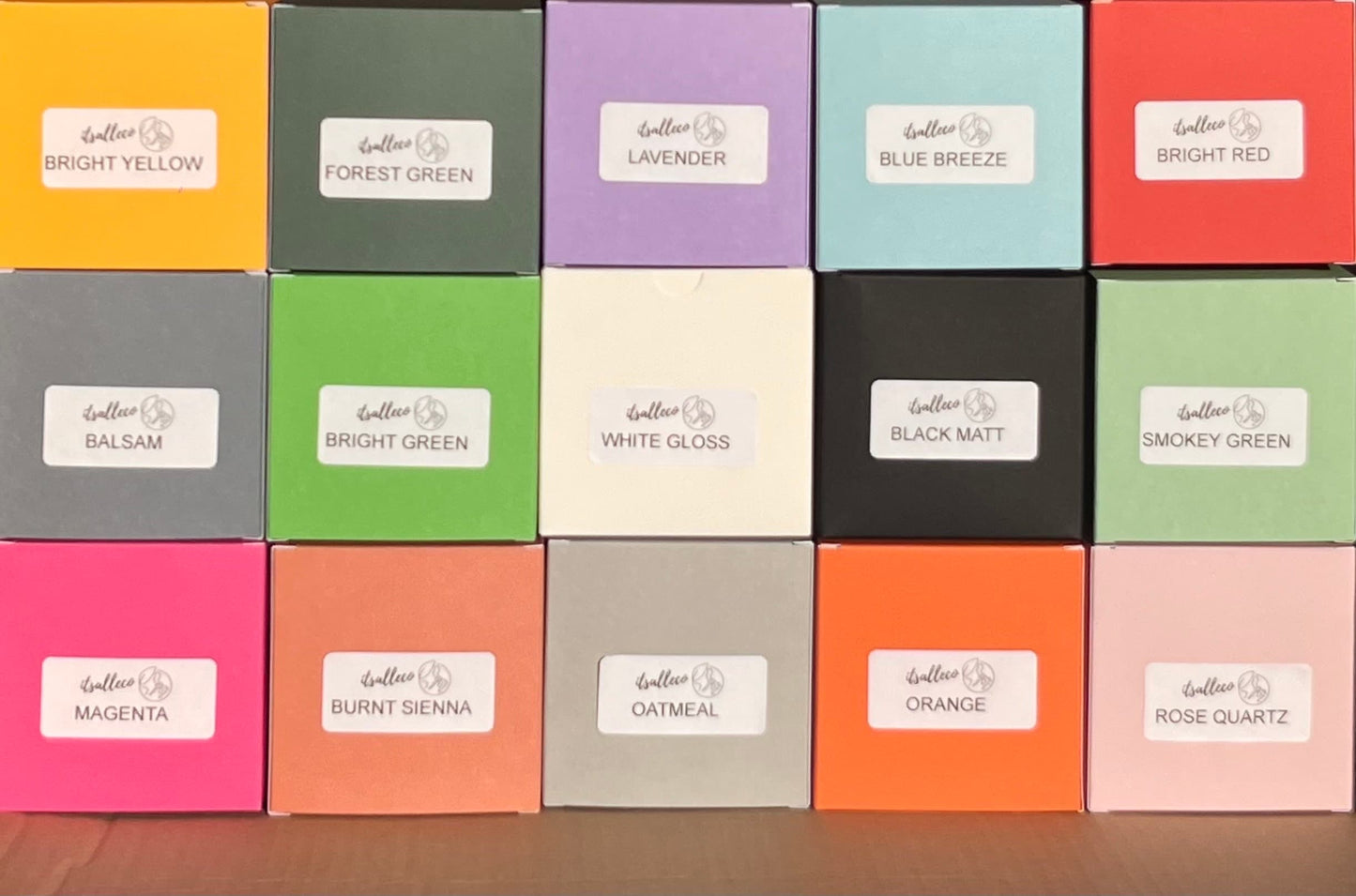 Balsam Grey Kraft Coloured Flat Pack Gift Candle Boxes 10x10x10 cm, Advent Calendar, Recycled and recyclable.