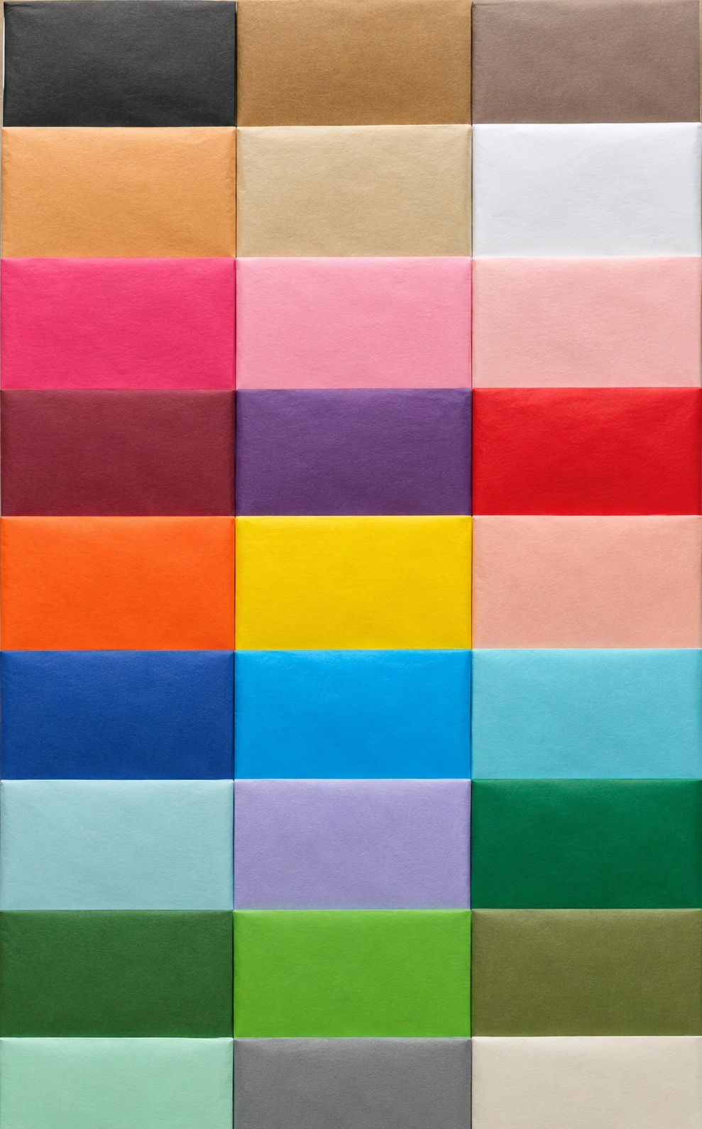 22 Classic Colours Tissue Paper Sheets Luxury Thick 18GSM Eco Friendly 50cm x 75cm 1–10 Sheets