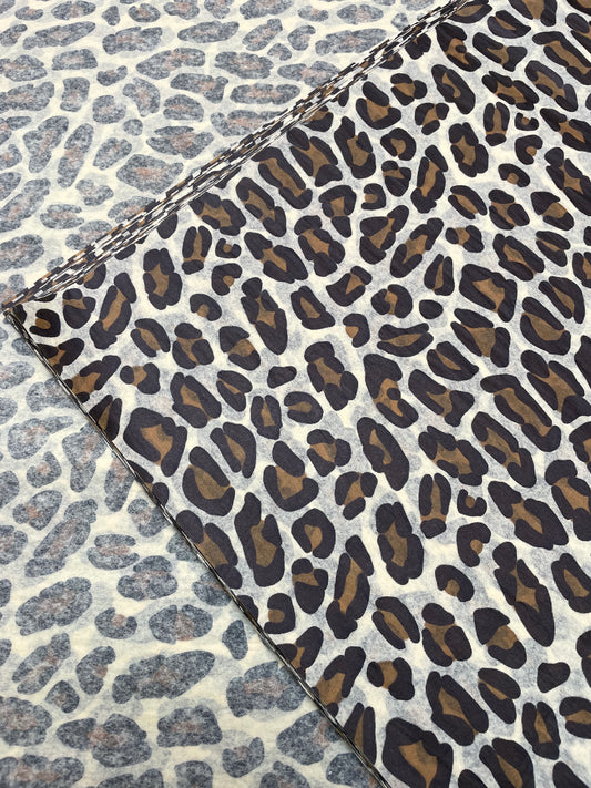 Tissue Paper Leopard Print Luxury Thick 18GSM Sheets Eco Friendly Full Size 75cm x 50cm 1-10 Sheets Folded (Copy)