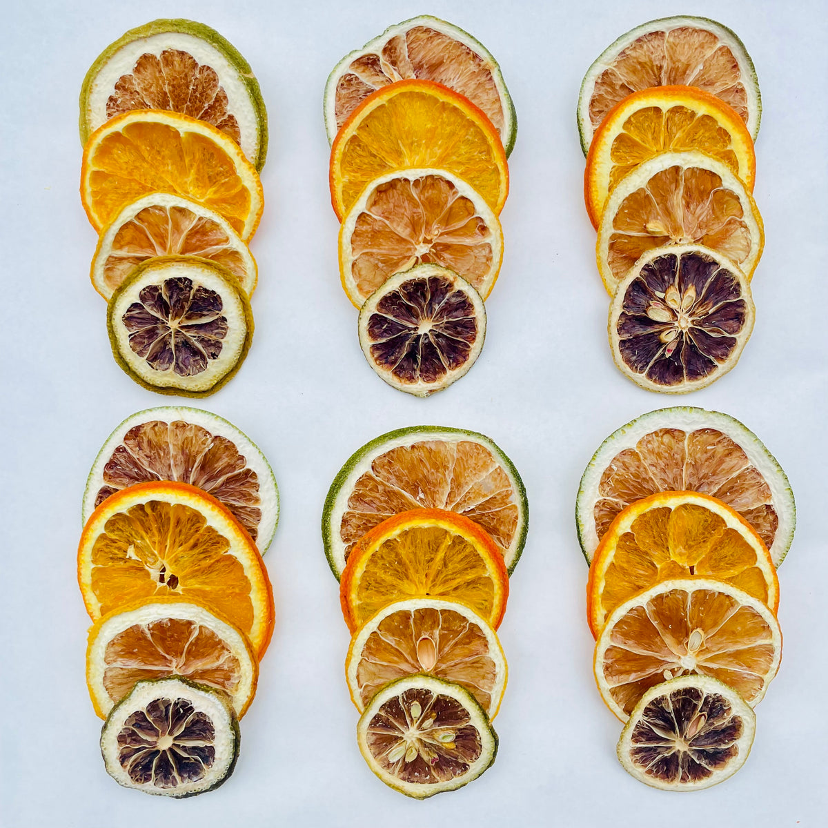 PurpleRama Dried Citrus Slice Mix – Green Orange, Orange, Lemon & Green Lime | 4–64 Pieces