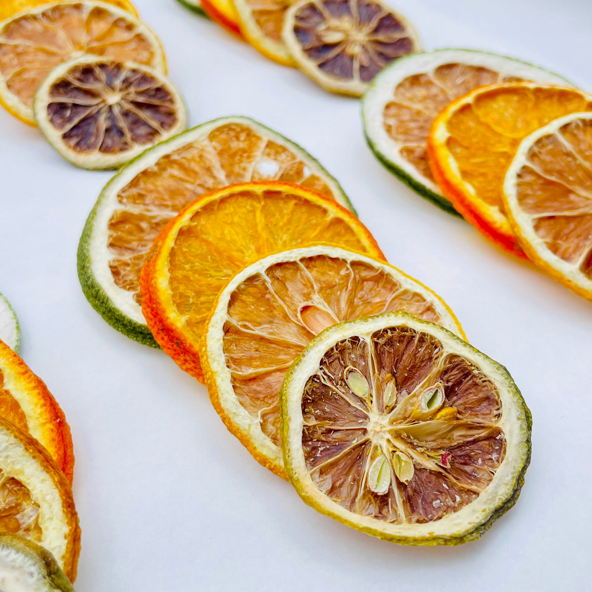 PurpleRama Dried Citrus Slice Mix – Green Orange, Orange, Lemon & Green Lime | 4–64 Pieces