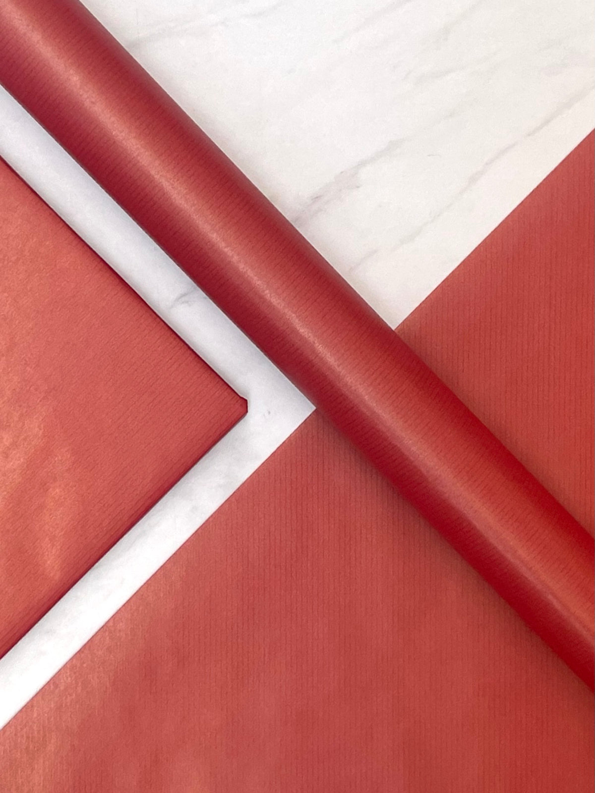 Christmas Red & Silver Kraft Wrapping Paper – 2 Colour Bundle