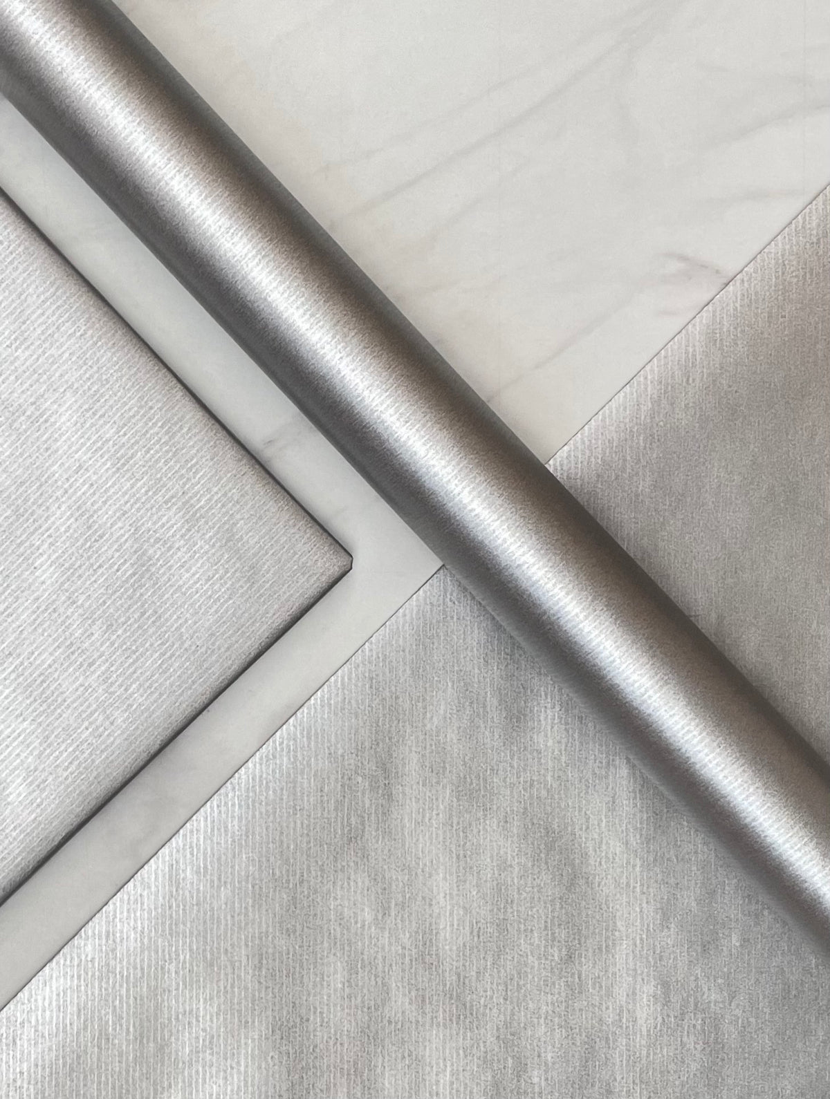 Christmas Red & Silver Kraft Wrapping Paper – 2 Colour Bundle