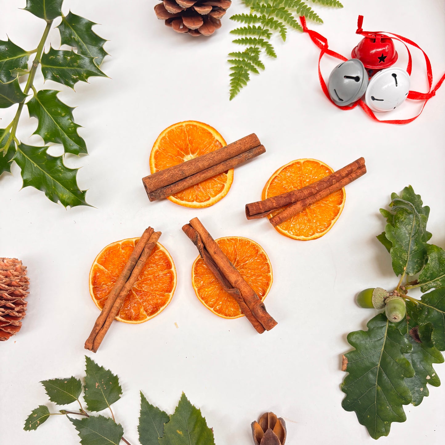DIY Dried Orange Slice & Cinnamon Stick Christmas Decoration Kit – Eco-Friendly Natural Craft Set