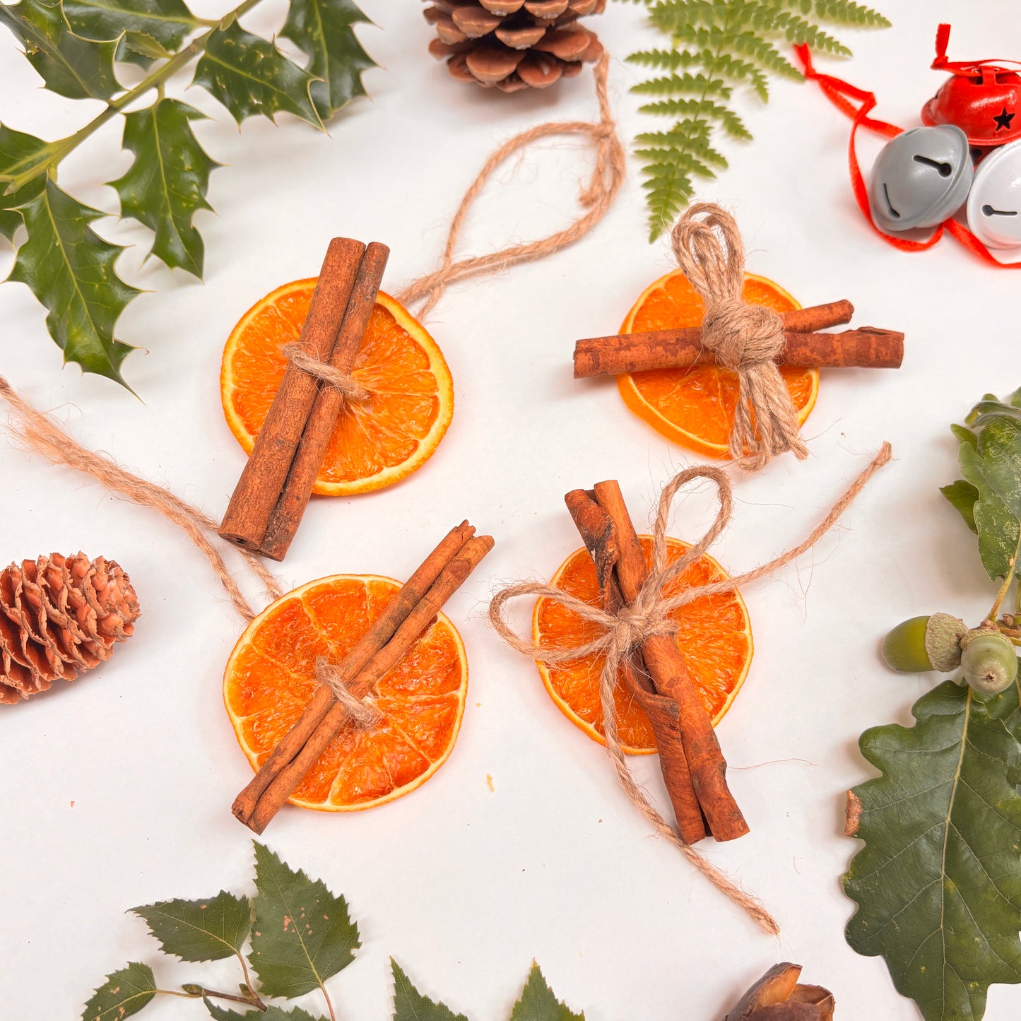 DIY Dried Orange Slice & Cinnamon Stick Christmas Decoration Kit – Eco-Friendly Natural Craft Set