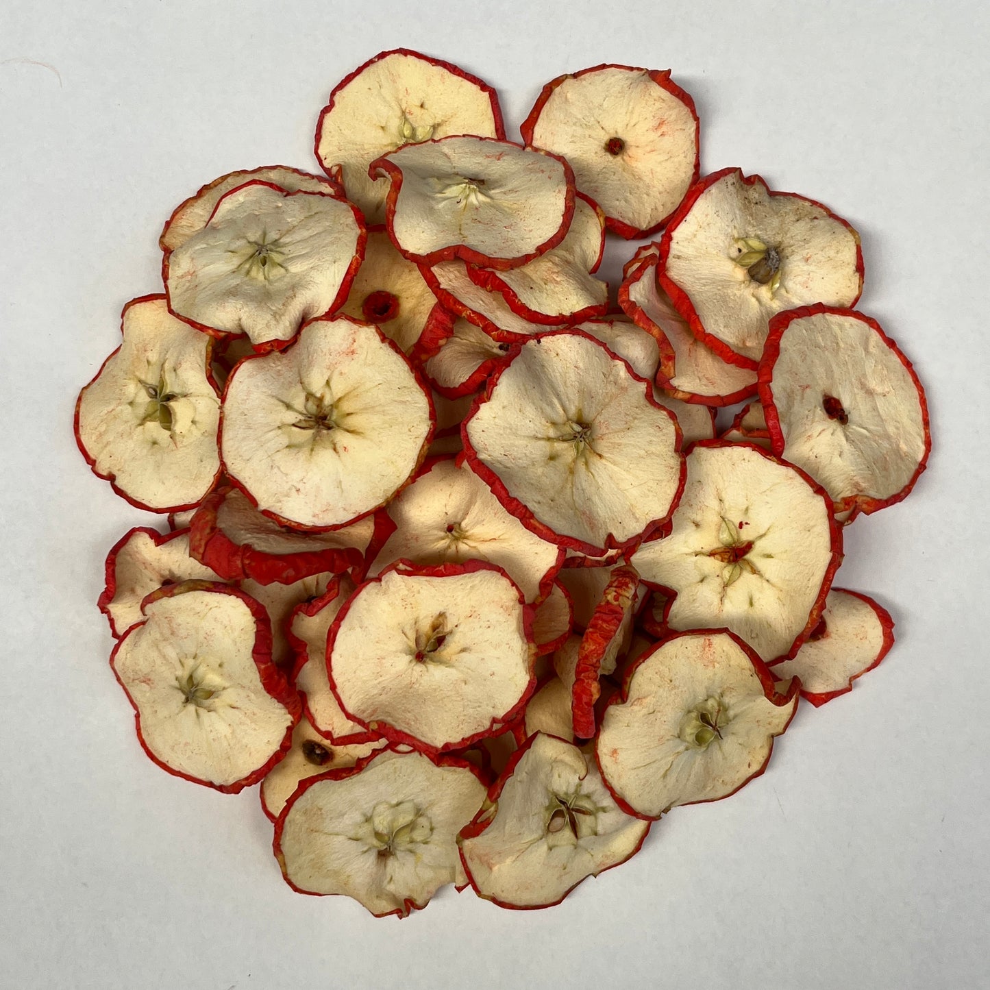 Apple Slices Premium Dried Bright Red Slices Decorative 1 to 100 Slices.