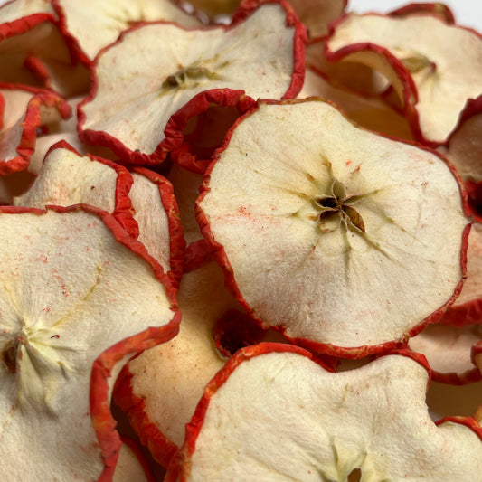 Apple Slices Premium Dried Bright Red Slices Decorative 1 to 100 Slices.