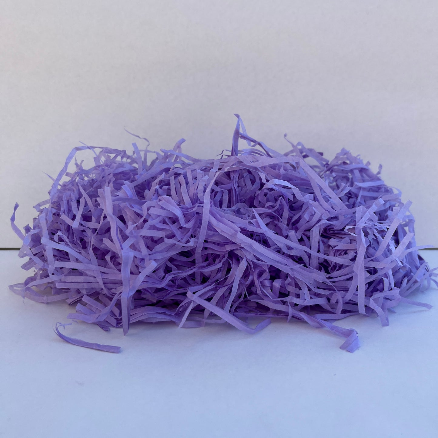 Lilac paper shred hamper filler eco friendly packaging material