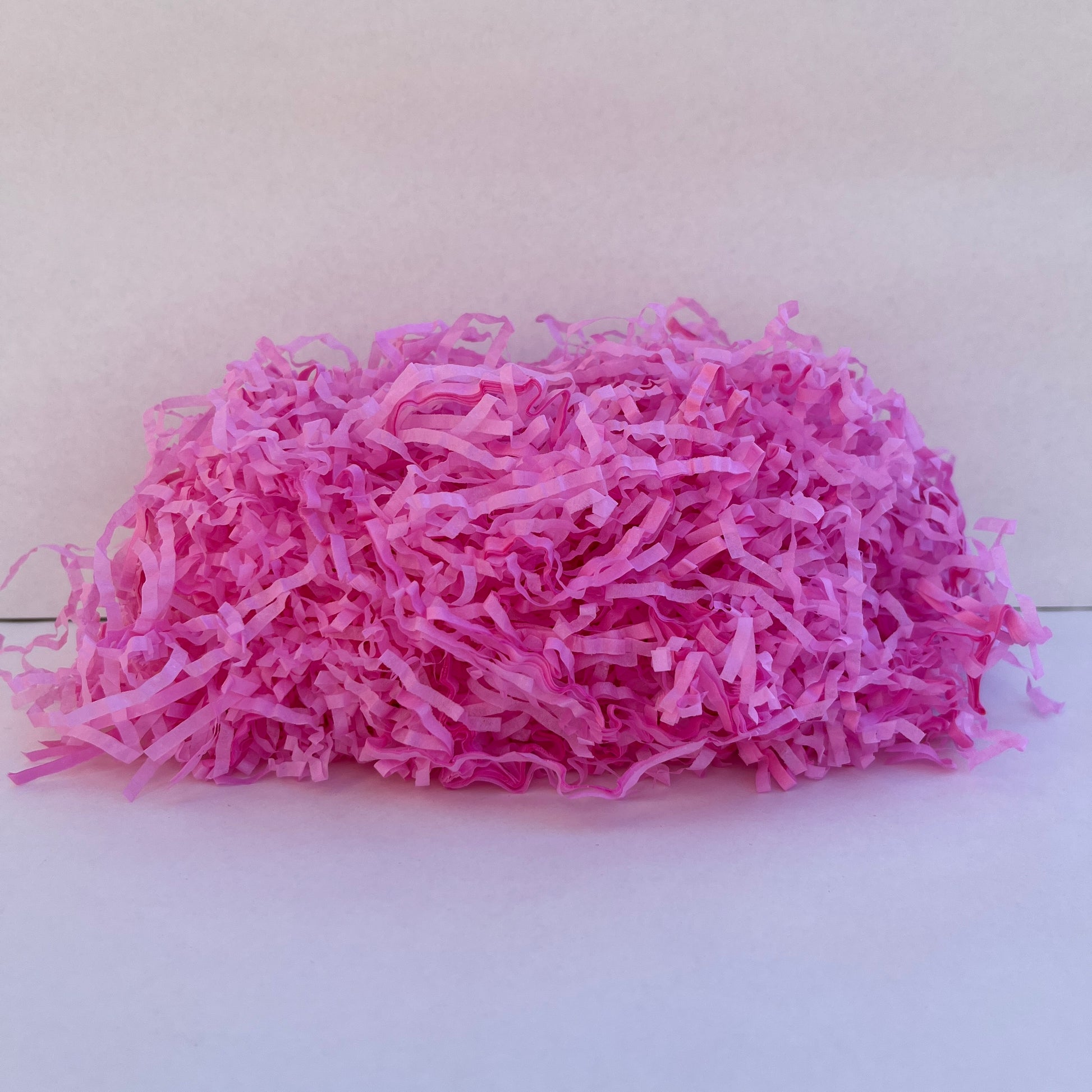 Pale Pink paper shred hamper filler eco friendly packaging material