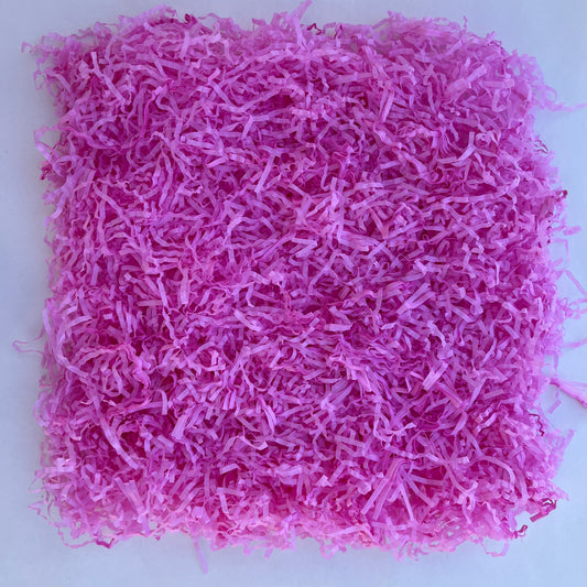 Pale Pink shredded paper filler 25g eco friendly recycled packaging fill