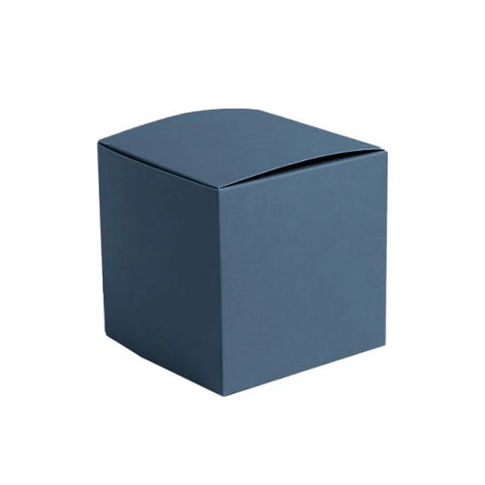 Balsam Grey Kraft Coloured Flat Pack Gift Candle Boxes 10x10x10 cm, Advent Calendar, Recycled and recyclable.