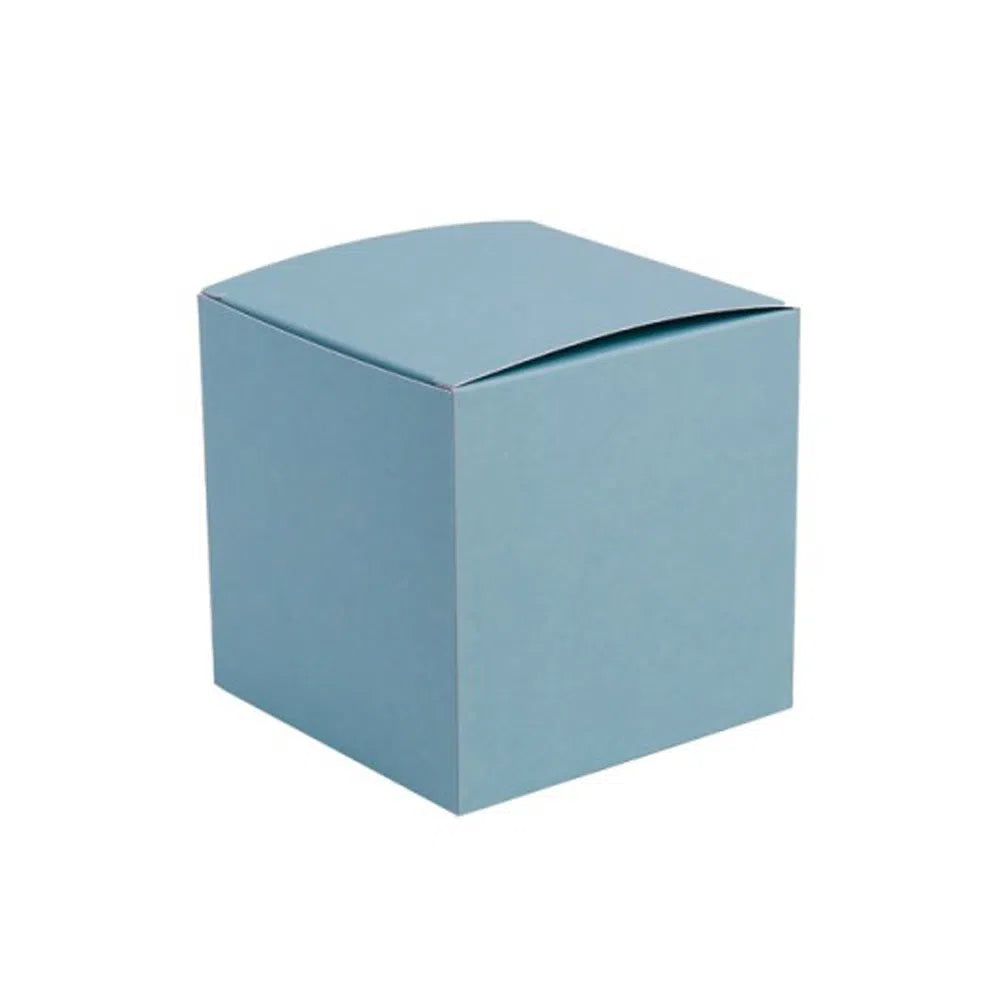 Blue Breeze Kraft Coloured Flat Pack Gift Candle Boxes 10x10x10 cm, Advent Calendar, Recycled and recyclable.