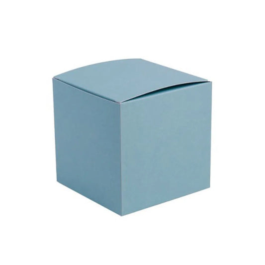 Blue Breeze Kraft Coloured Flat Pack Gift Candle Boxes 10x10x10 cm, Advent Calendar, Recycled and recyclable.