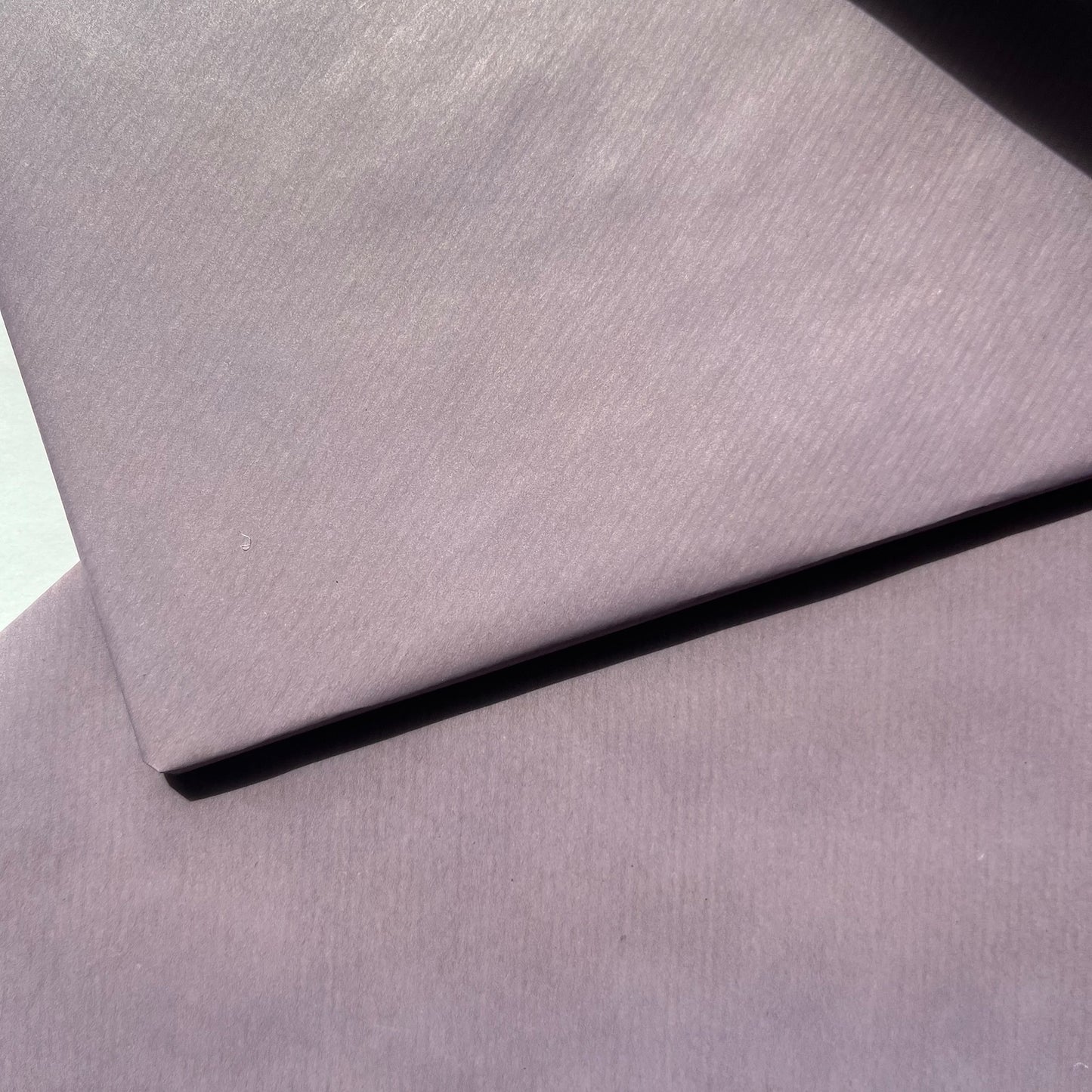 Wrapping Paper Purple Lilac Lined 50CM Wide Eco Friendly, 100% Recycled Kraft | Recyclable, Sustainable, Plastic Free Gift Wrap