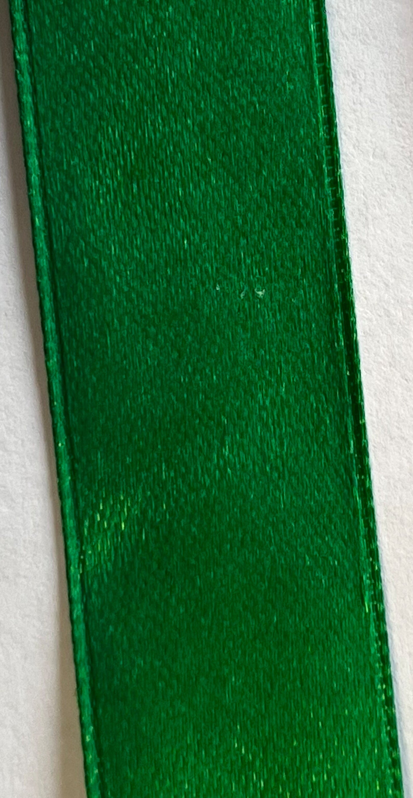 Baby Pink, Baby Blue, Black, Red or Green Satin Ribbon 7.5 or 15 Metres Long 2cm Wide.