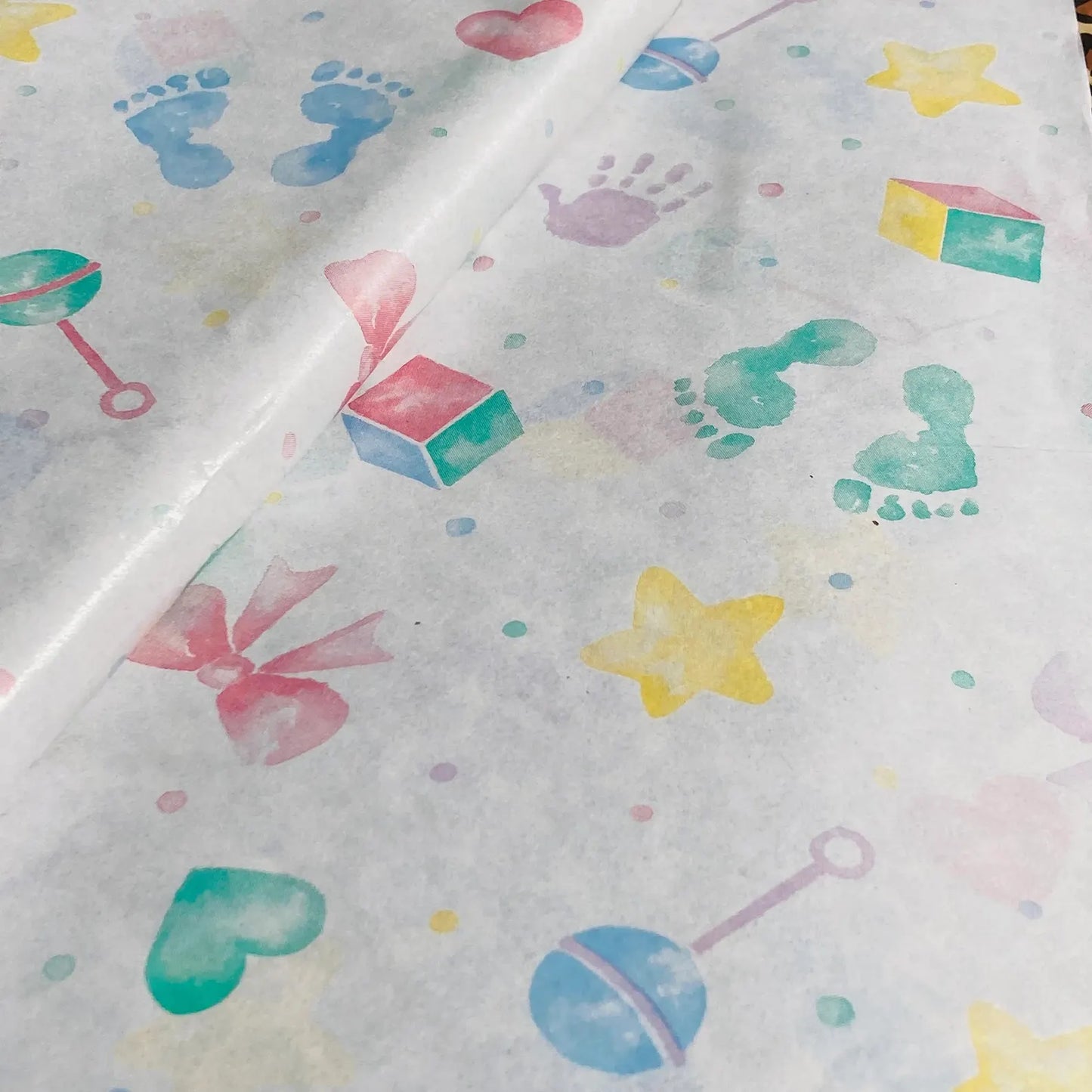 Tissue Paper New Born Baby Luxury Thick 18GSM Sheets Eco Friendly Full Size 75cm x 50cm 1-10 Sheets Folded