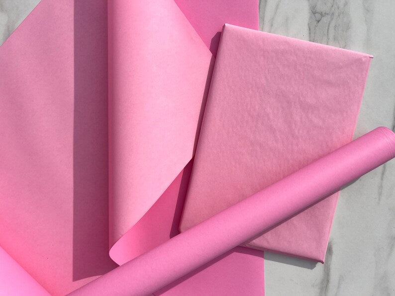 Pink/Dusky Duo Eco Friendly Wrapping Paper 100% Recycled & Recyclable, Kraft Wrapping Paper, Birthday Wrapping Paper, Valentines Gift Wrap