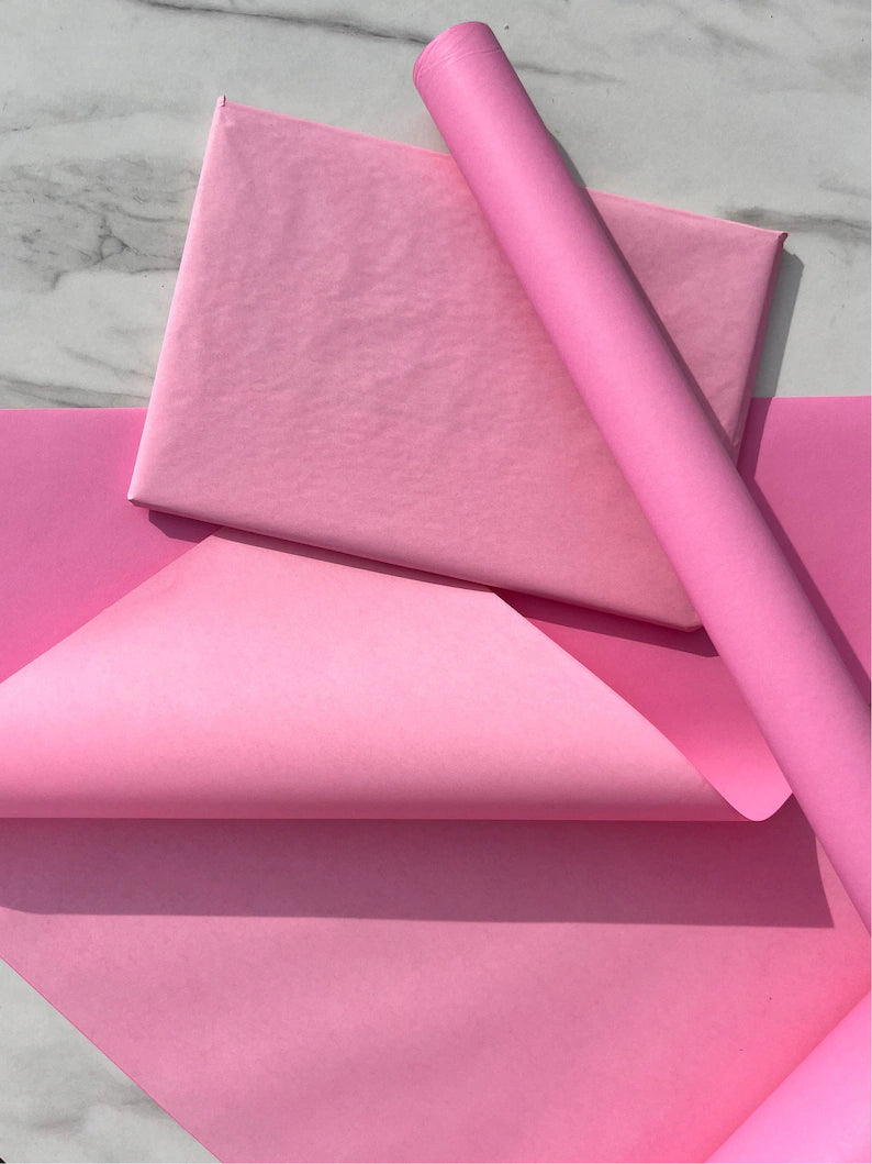 Pink/Dusky Duo Eco Friendly Wrapping Paper 100% Recycled & Recyclable, Kraft Wrapping Paper, Birthday Wrapping Paper, Valentines Gift Wrap